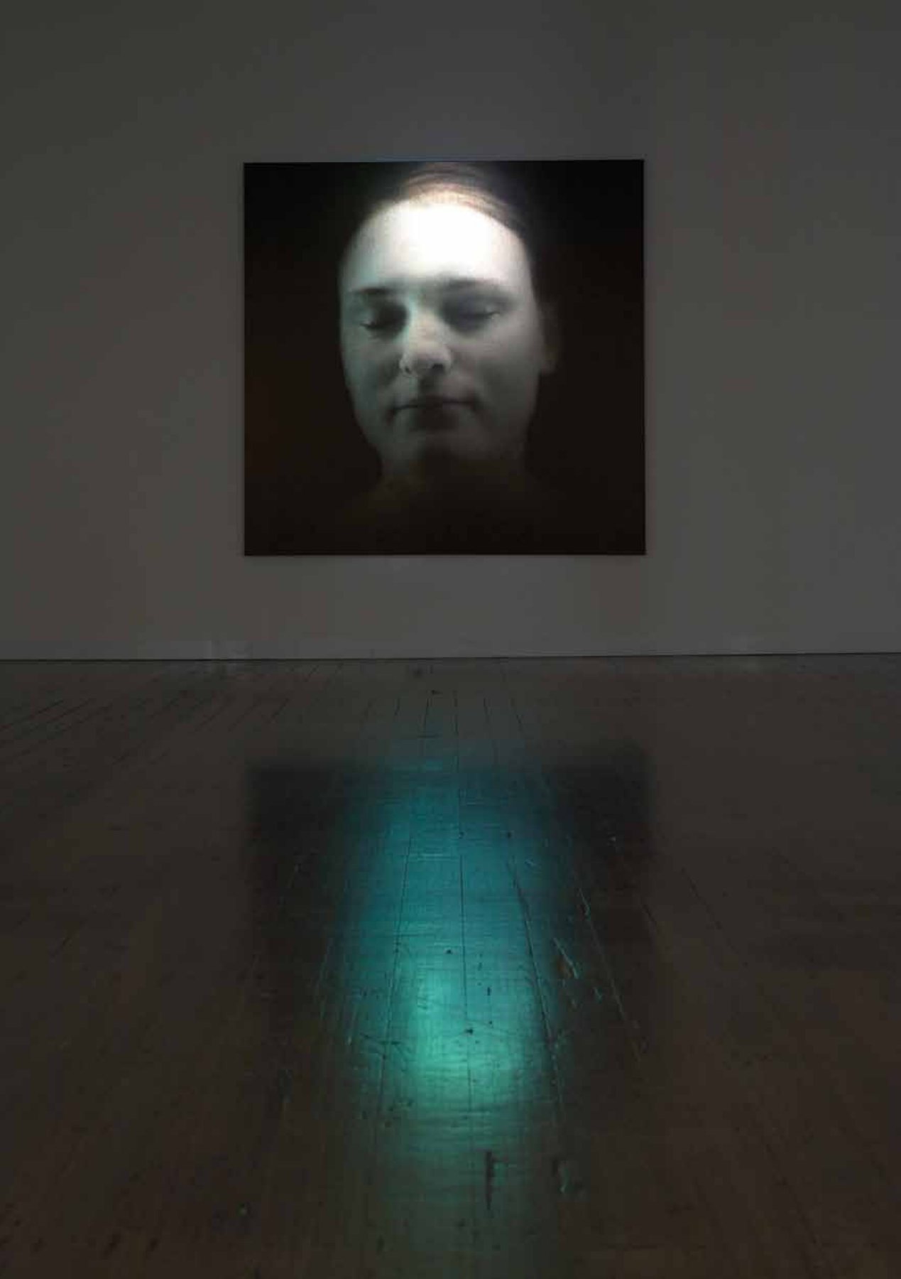 Conversation, 2008, single-channel SD digital video, silent, 3:28 minutes, installation view, Arc One Gallery, Melbourne, 2009