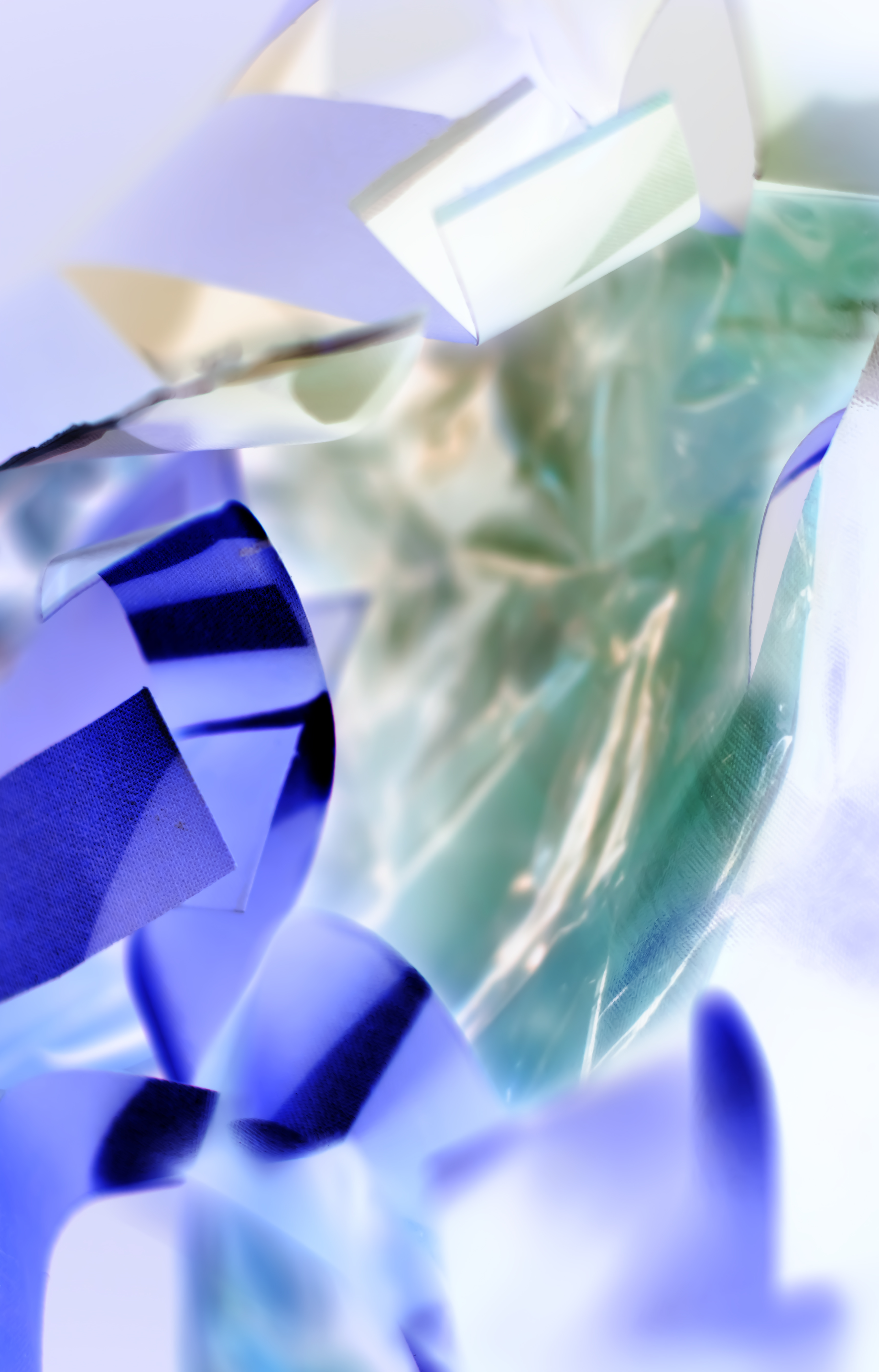 Orange slash after morris, Double sided inkjet print, ink, varnish, Pinhole image, 60 x 120cms on daguerreotype canvas