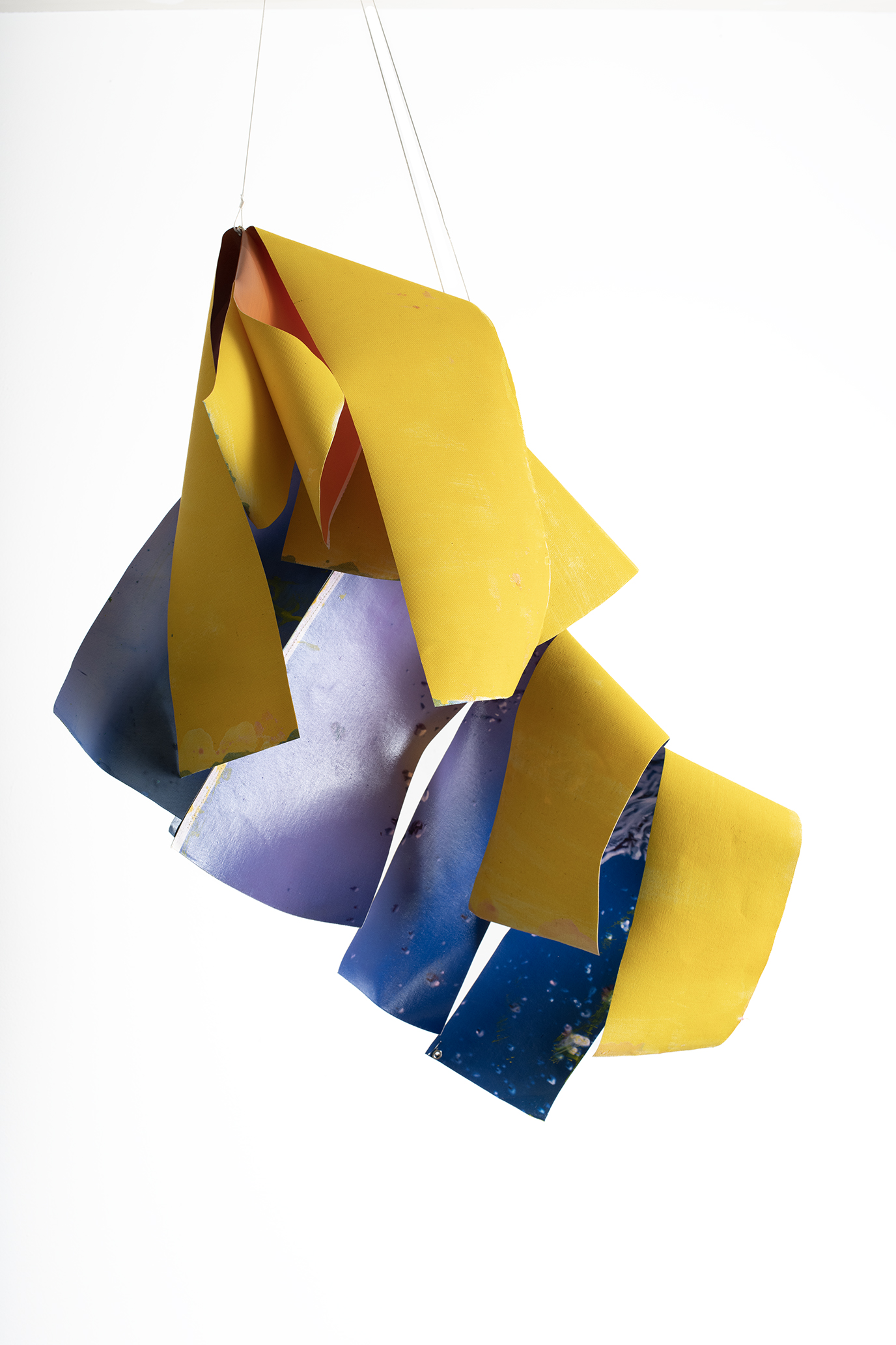 bluegold003, inkjet print, ink, varnish 240 x 60 cms, Inkjet print on 340gsm Hahnemühle daguerreotype canvas